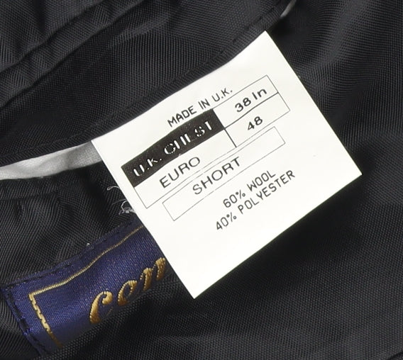 Mens UK Size 38 Centaur Original Regular Black Suit Jacket