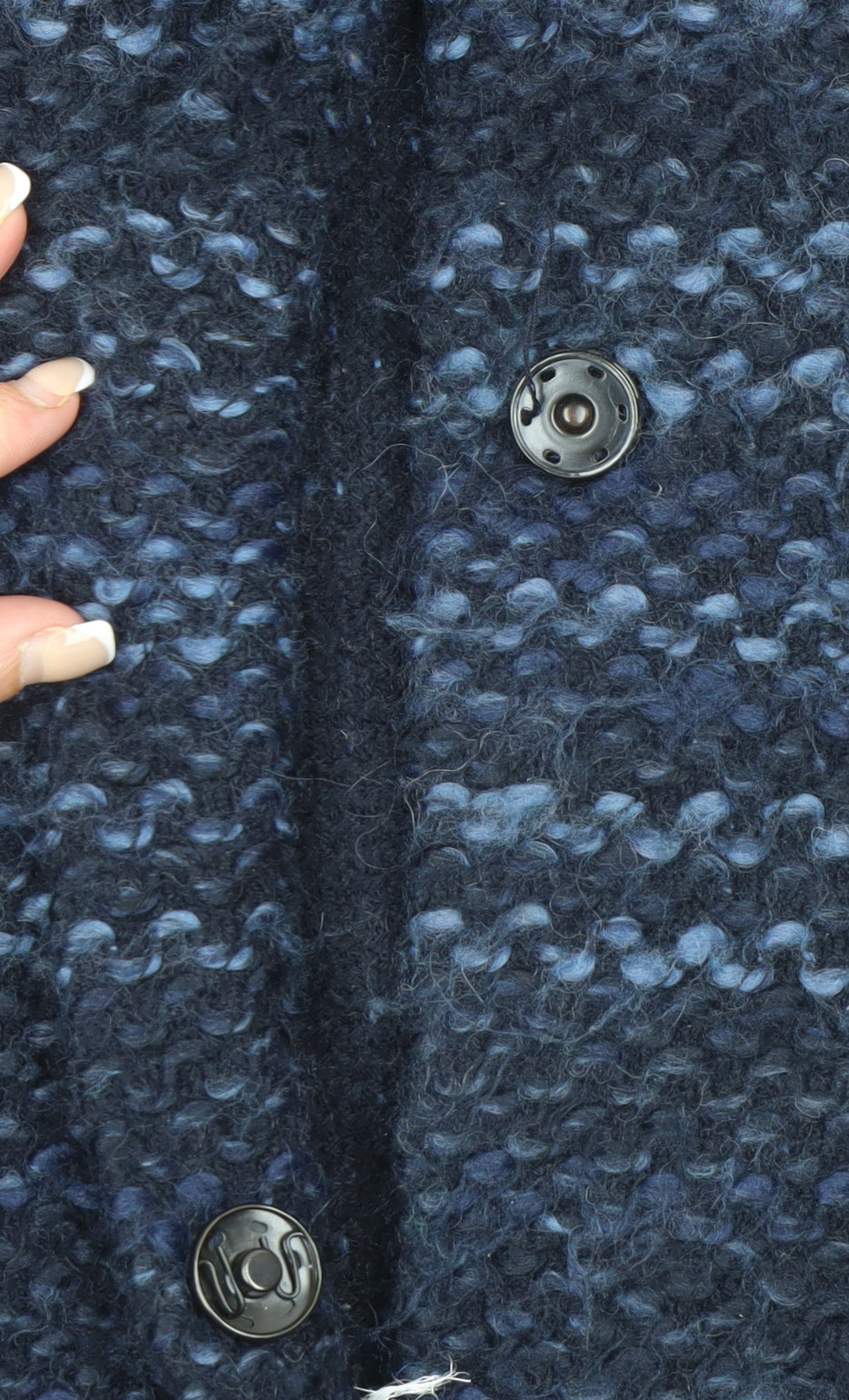 Womens UK Size 14 Monsoon Blue Cape Jumper