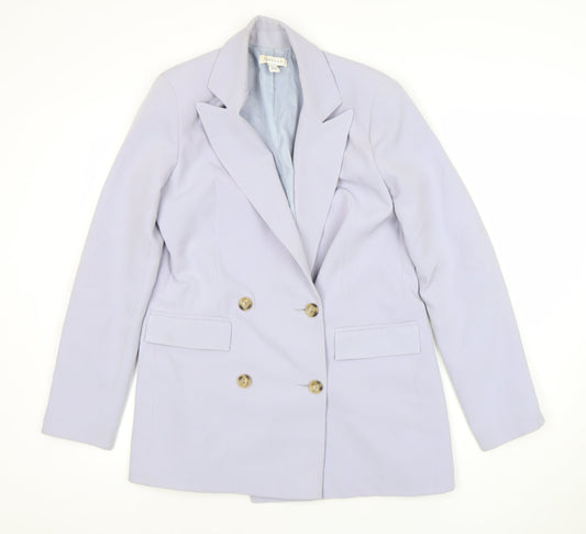 Womens UK Size M Topshop Regular Purple Blazer