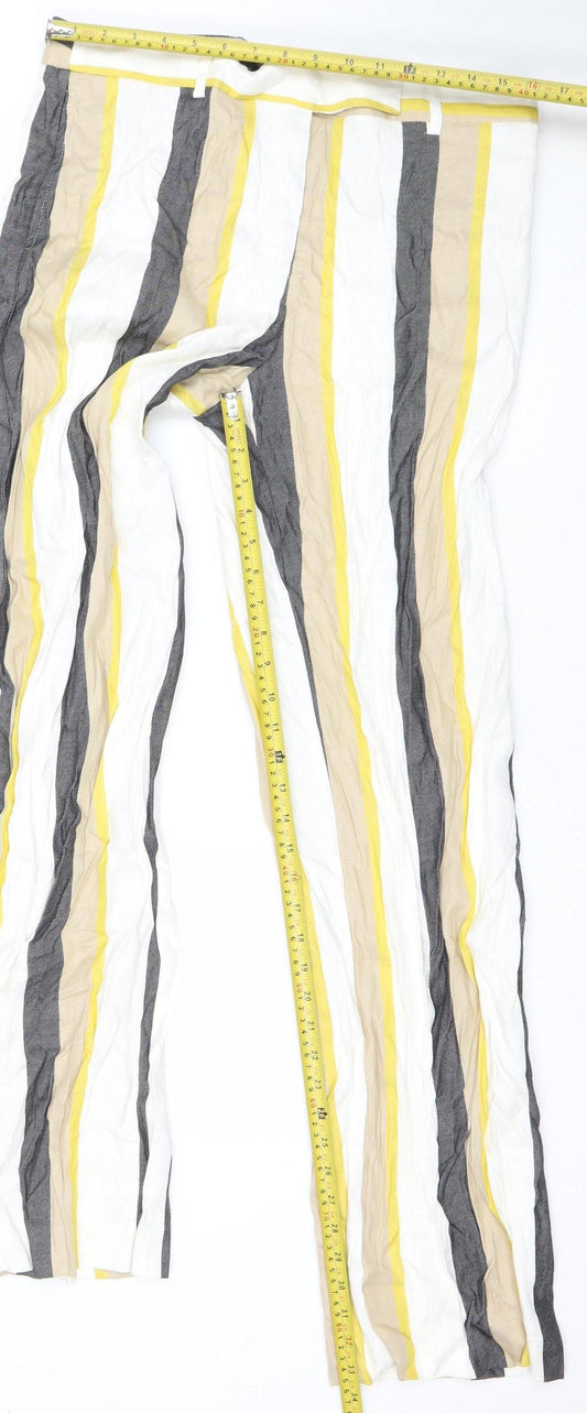 Womens UK Size 14 Sfera Relaxed Fit CasualTravel Multicoloured Trousers