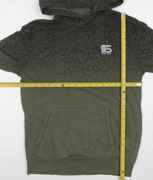 Boys UK Size 13-14 Years H&M Green Pullover Hoodie