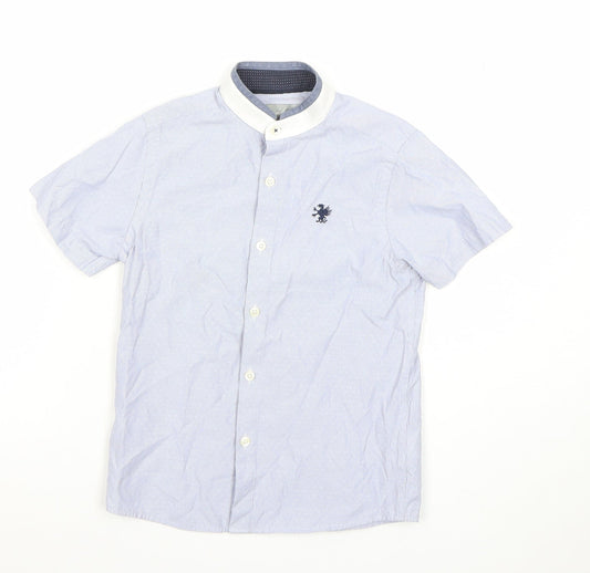 Boys UK Size 6 Years NEXT Blue Basic Button-Up