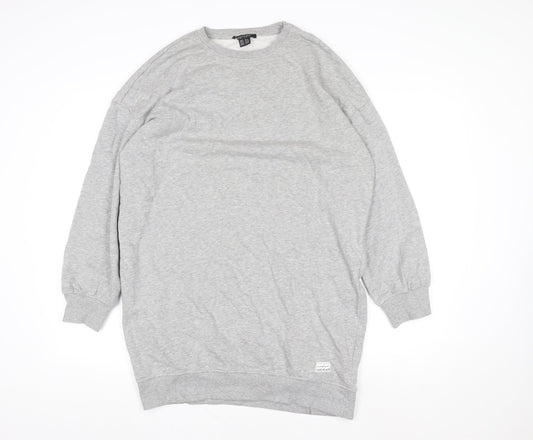 ESMARA Women Grey Long Sleeve Pullover Sweatshirt Size M Cotton Blend