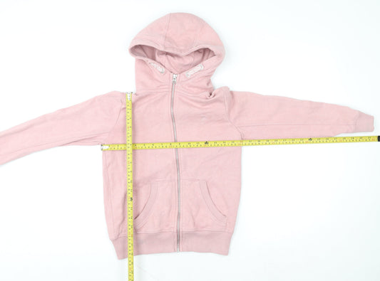 Girls UK Size 10 Years NEXT Pink Full Zip Hoodie