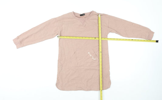 Girls UK Size 8-9 Years Bekkin Brown Pullover T-Shirt
