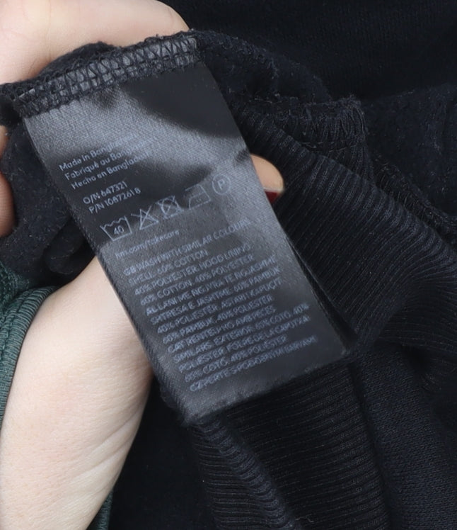 Womens UK Size M H&M Black Pullover Hoodie