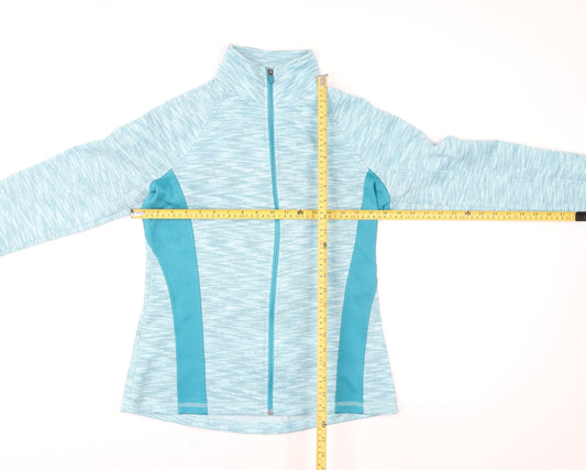 Womens UK Size M Tek Gear Blue Full Zip Sweatshirt