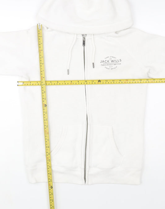 Womens UK Size 12 Jack Wills White Gym & Training Walking Casual Jacket