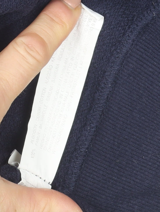Boys UK Size 9-10 Years Zara Blue Henley Hoodie