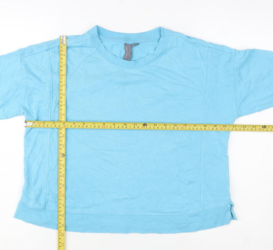 Womens UK Size S Sweaty Betty Blue Pullover Sweatshirt