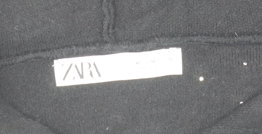 Womens UK Size M Zara Black Pullover Jumper