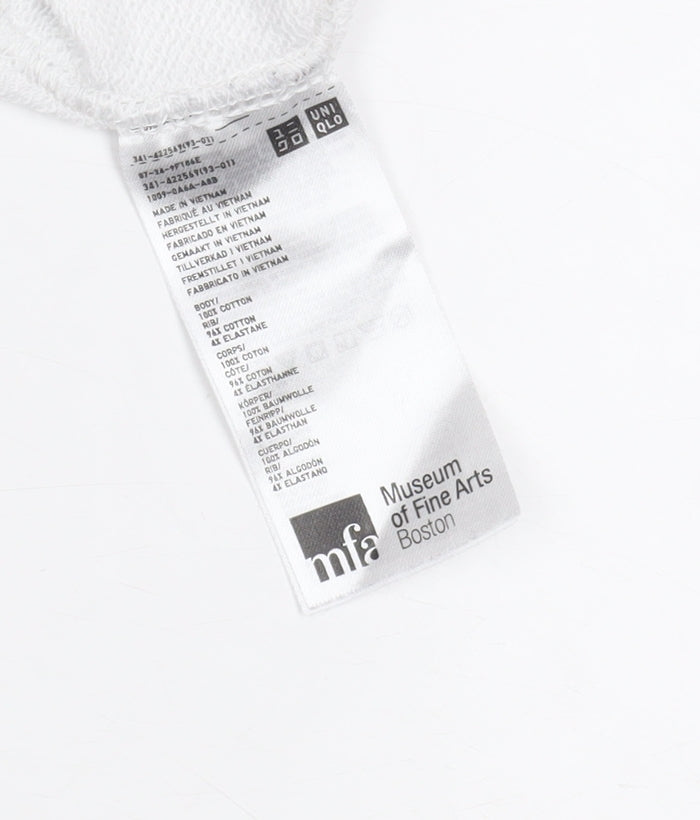 Mens UK Size S Uniqlo White Pullover Sweatshirt