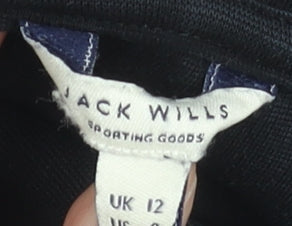 Womens UK Size 12 Jack Wills Black Pullover Hoodie