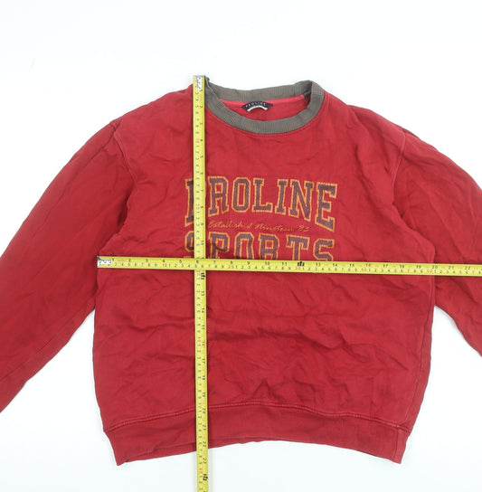 Mens UK Size L Proline Red Pullover Sweatshirt