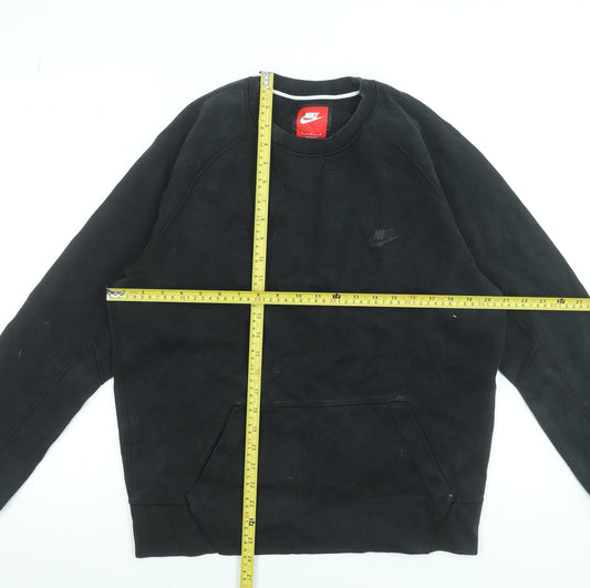 Mens UK Size M Nike Black Pullover Sweatshirt