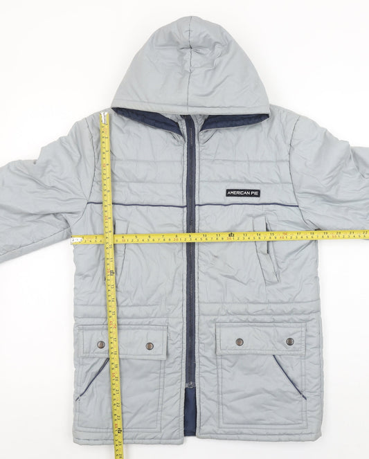Boys UK Size 2 Years American Pie Grey Puffer Jacket