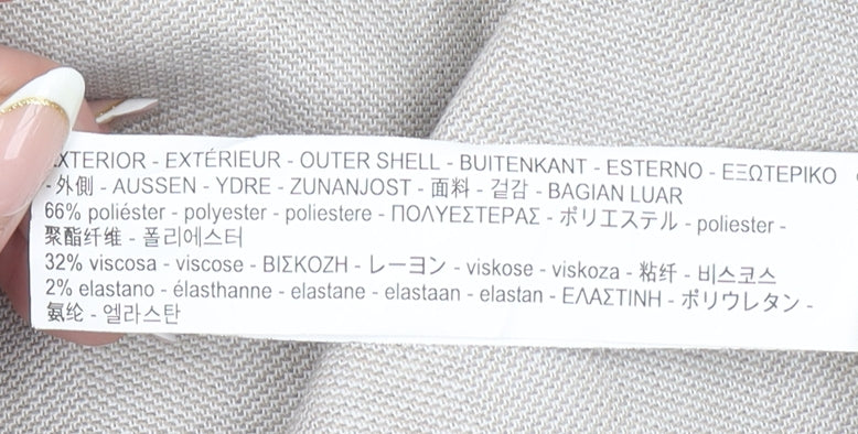 Zara Women Beige Slim Fit Single Breasted Blazer Size 10