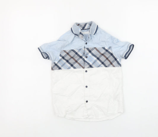 Boys UK Size 6 Years NEXT Blue Basic Button-Up