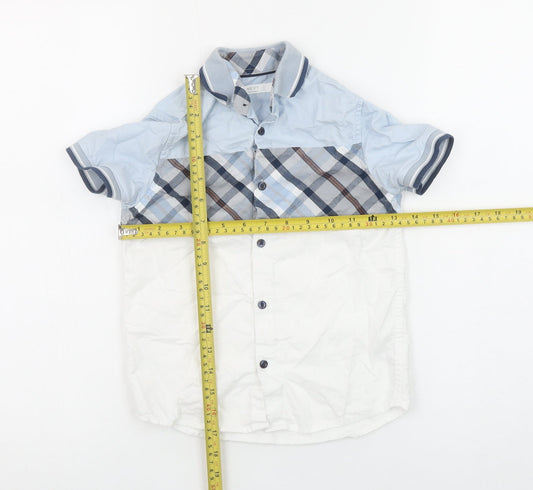 Boys UK Size 6 Years NEXT Blue Basic Button-Up