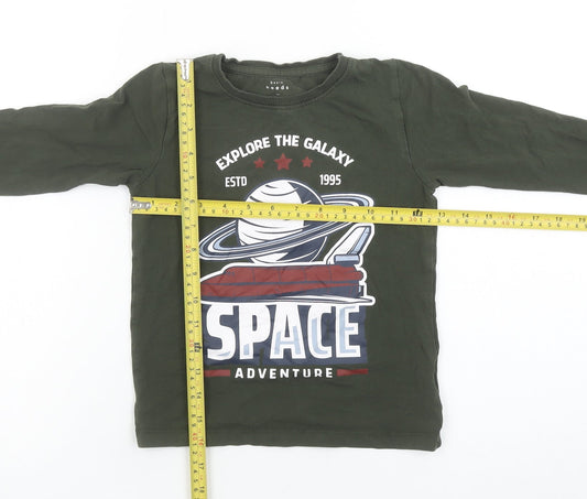 Boys UK Size 6 Years name it Green Basic T-Shirt