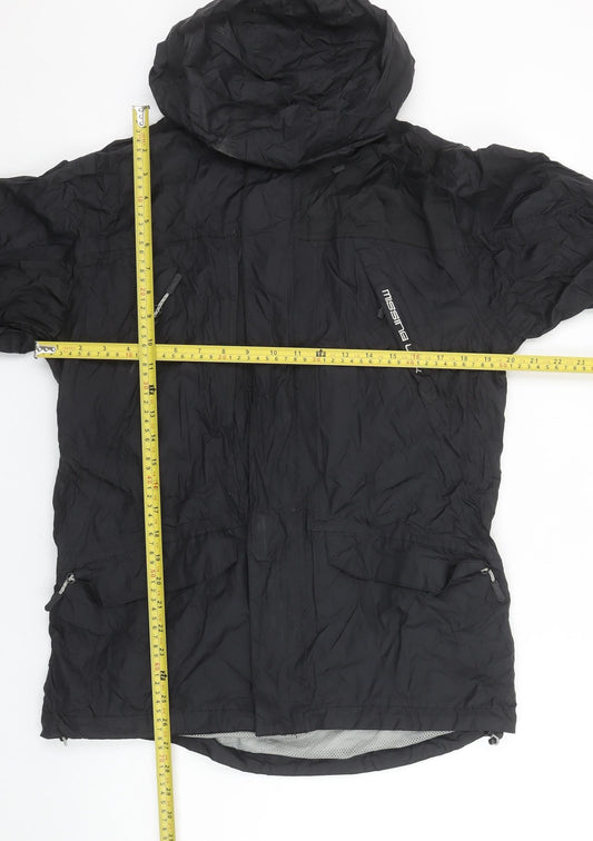 Unisex Adults UK Size S Missing Link Black Windbreaker Coat