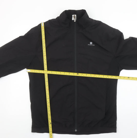 Mens UK Size L DOMYOS Black Basic Jacket