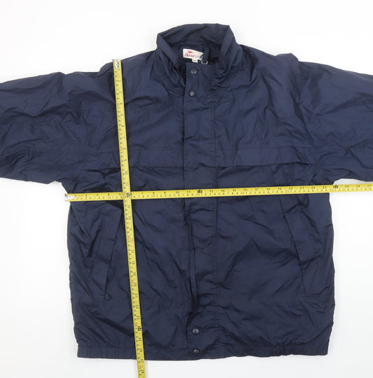 Mens UK Size M Crane Sports Blue Windbreaker Coat