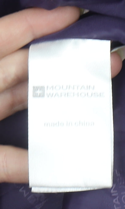 Mountain Warehouse Womens Purple Waterproof Rain Jacket Size 14