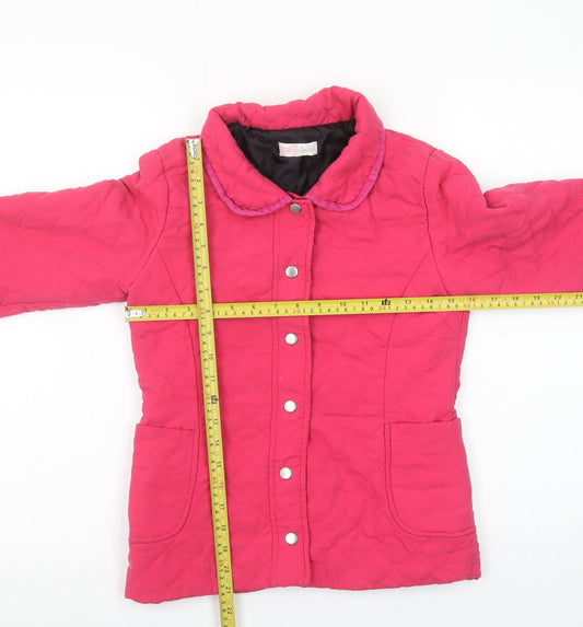 Girls UK Size 11-12 Years Freespirit Pink Quilted Coat