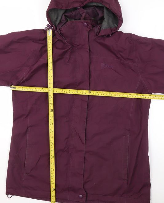 Womens UK Size 12 Hi Gear Purple Parka Coat