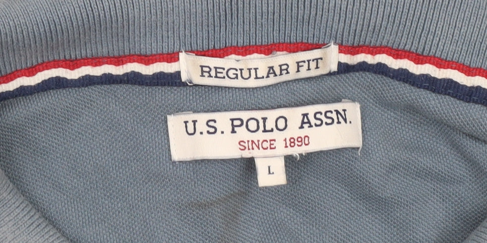 Mens UK Size L U.S. Polo Assn. 100% Cotton Polo Shirt