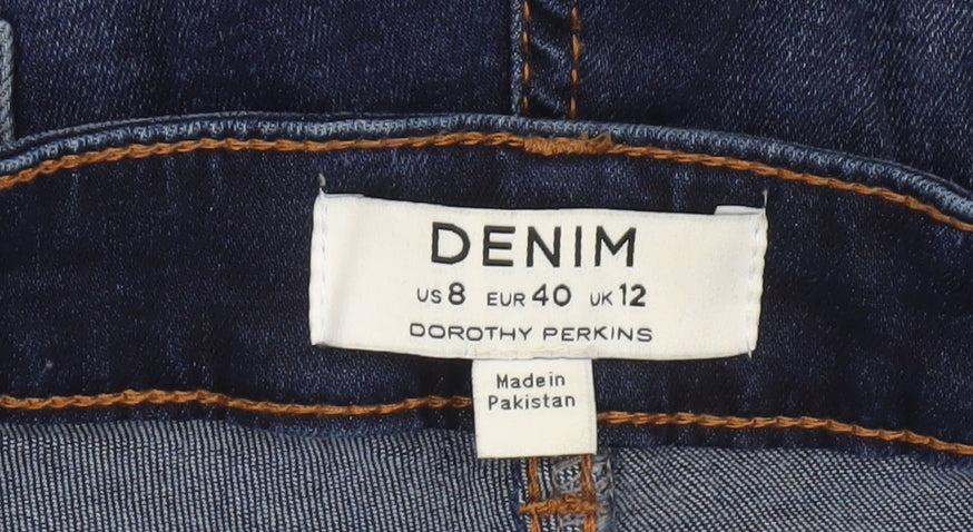 Dorothy Perkins Women’s Blue Denim Bermuda Shorts Size 12