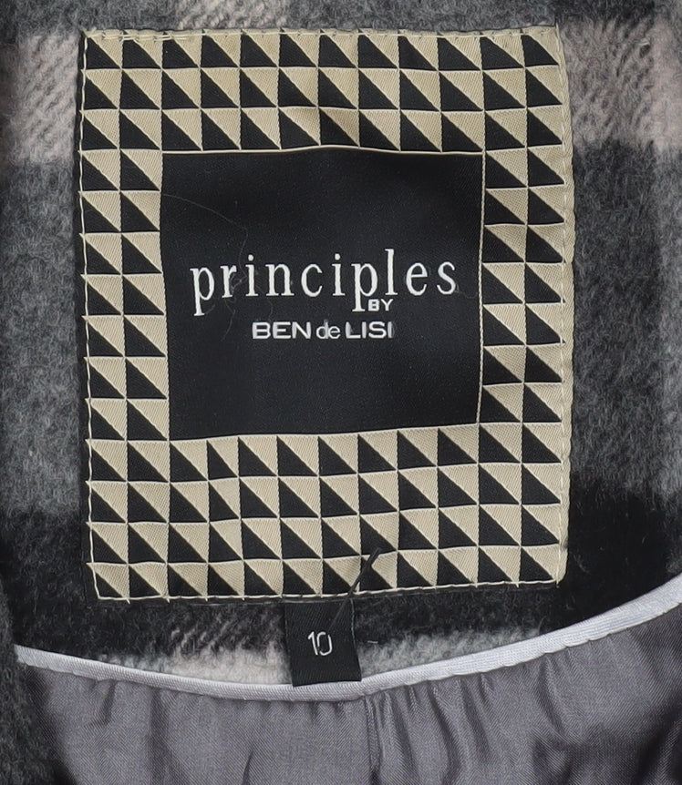 Womens UK Size 10 Principles by Ben de Lisi Grey Overcoat