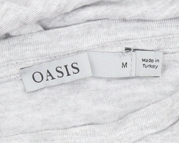 Womens UK Size M Oasis Grey Basic T-Shirt