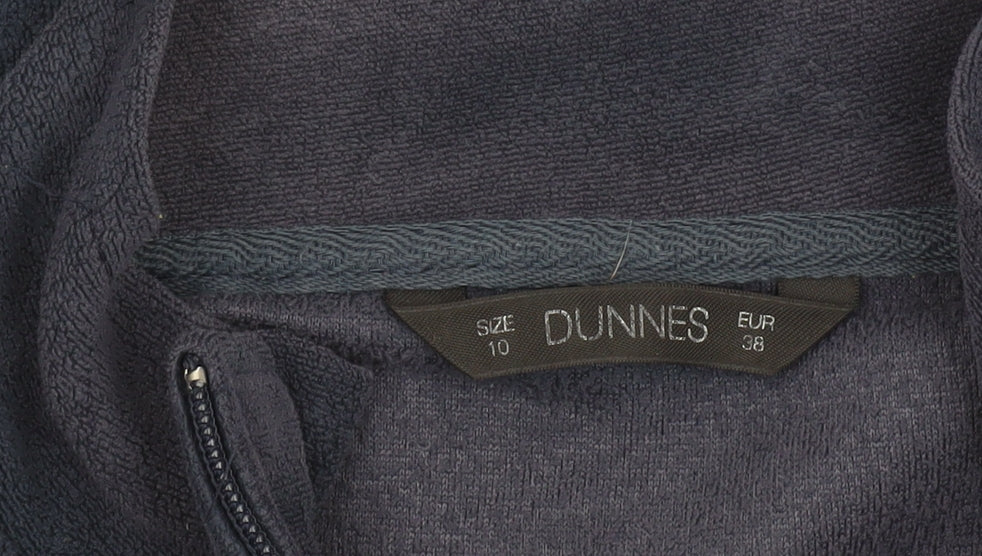 Dunnes Women's Blue Fleece Full Zip Jacket Size 10