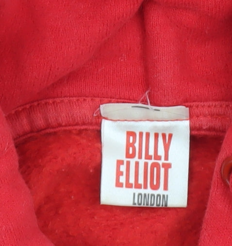 Womens UK Size S Billy Elliot Red Pullover Hoodie