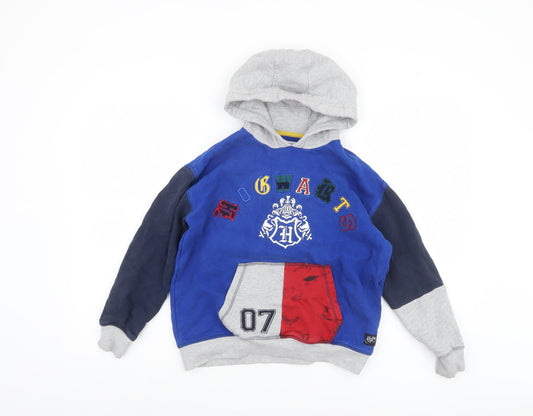 Boys UK Size 10-11 Years Marks and Spencer Multicoloured Pullover Hoodie