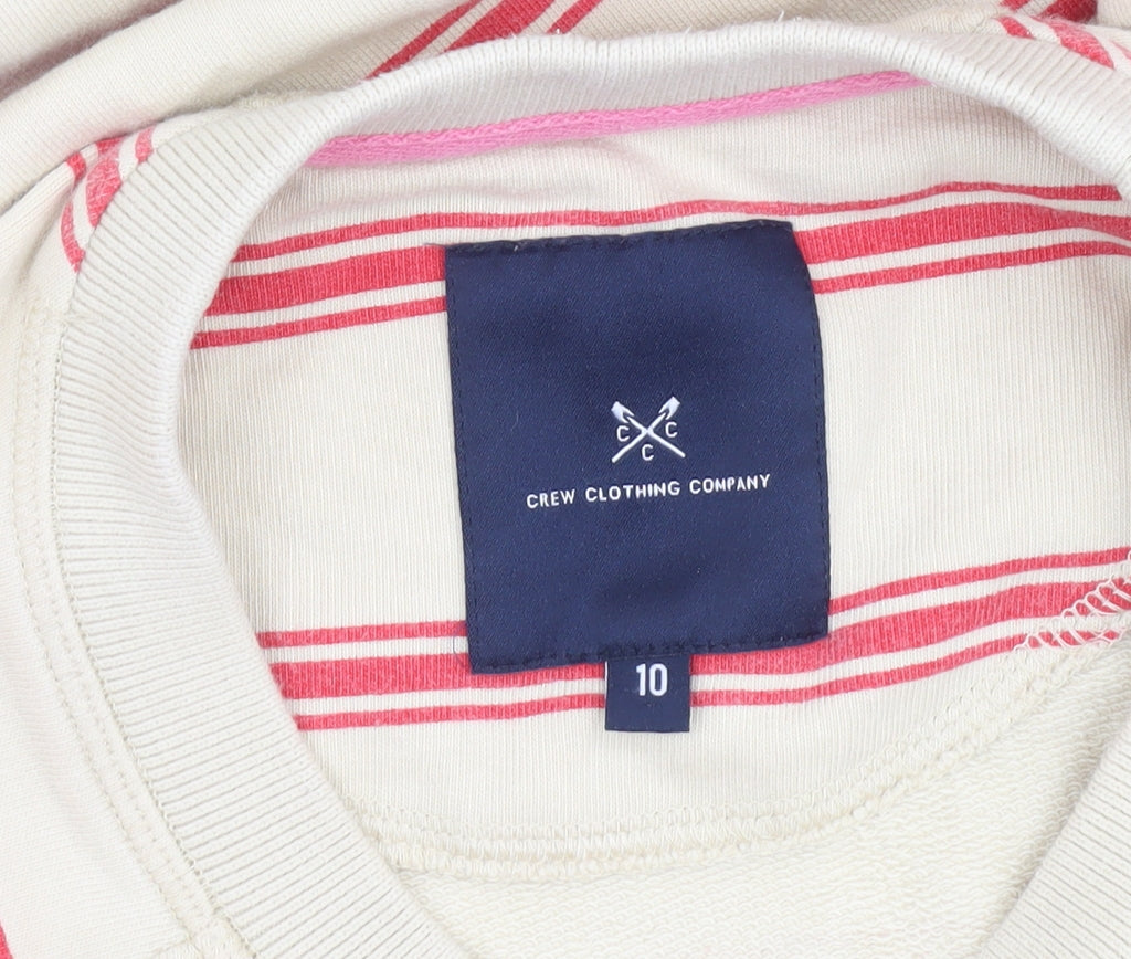 Womens UK Size 10 Crew Clothing Company Beige Pullover Sweatshirt