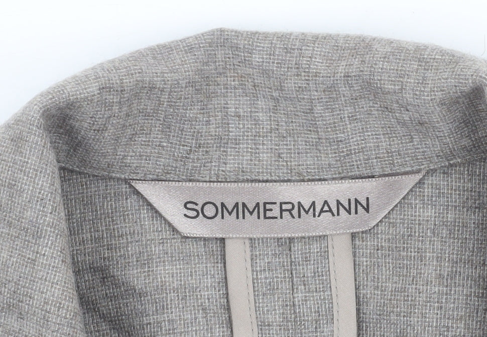 Womens UK Size 10 SOMMERMANN Regular Grey Blazer