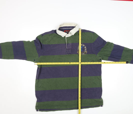 Mens UK Size L J.Hampton and Sons Green Henley Sweatshirt