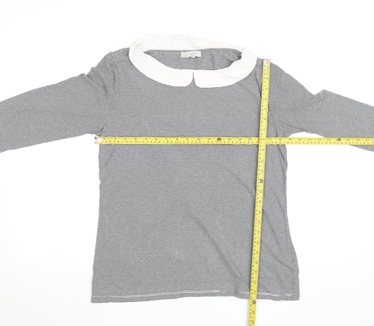 Womens UK Size L Hobbs Black Basic T-Shirt