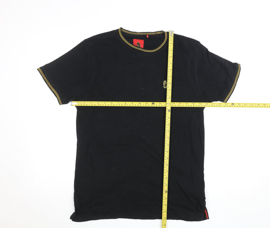 Mens UK Size M Luke Black T-Shirt