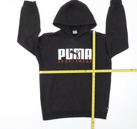 Boys UK Size 13-14 Years PUMA Black Pullover Hoodie