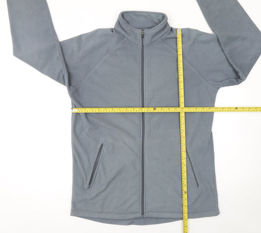 Peter Storm Men's Grey Fleece Full Zip Activewear Jacket M