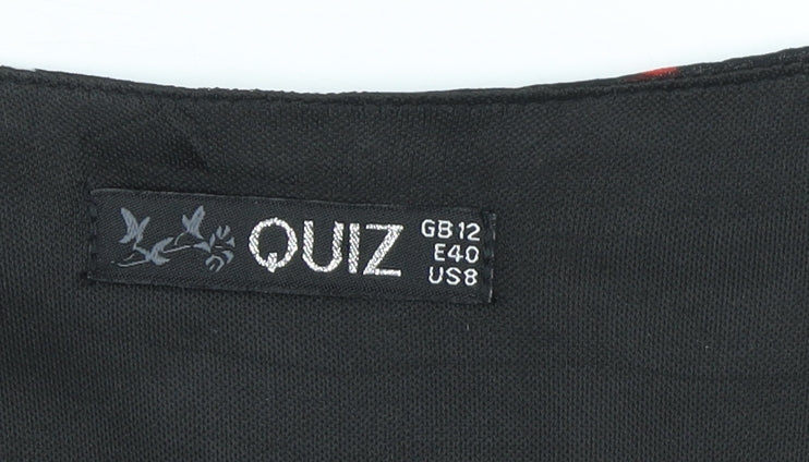 Quiz Women’s Multicoloured Floral Midi Wrap Dress Size 12