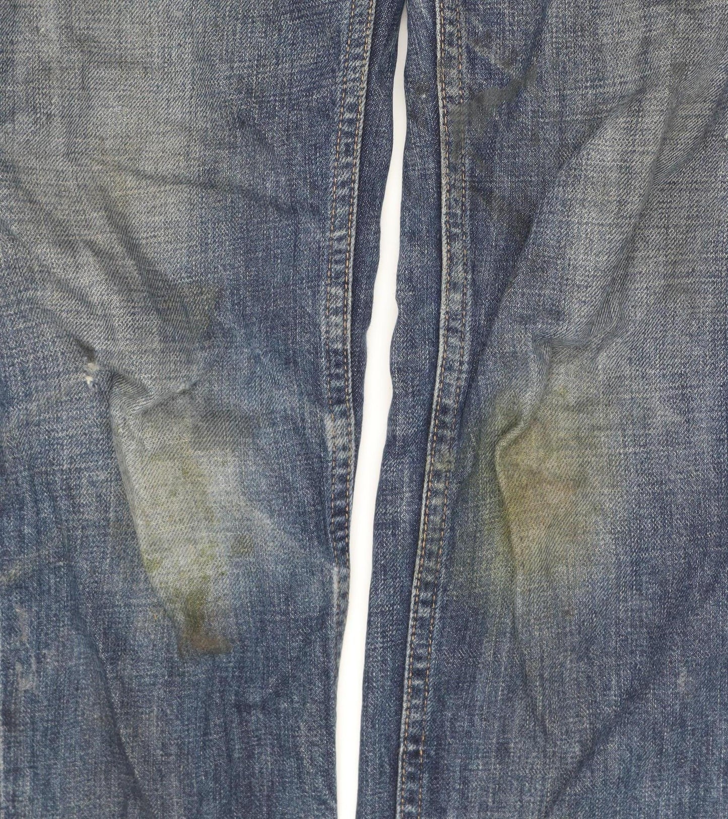 Mens UK Size M Replay Regular Fit Straight Blue Jeans
