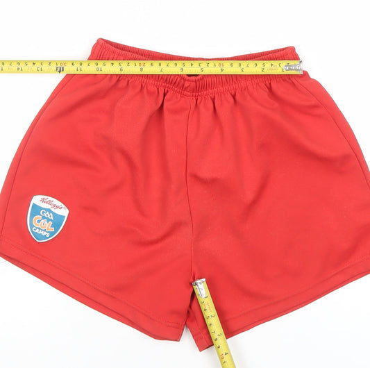 O’Neills Boys Red Athletic Sports Shorts 4 Years Polyester Elastic Waist