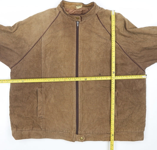 Womens UK Size 20 Top Lady Brown Bomber Jacket