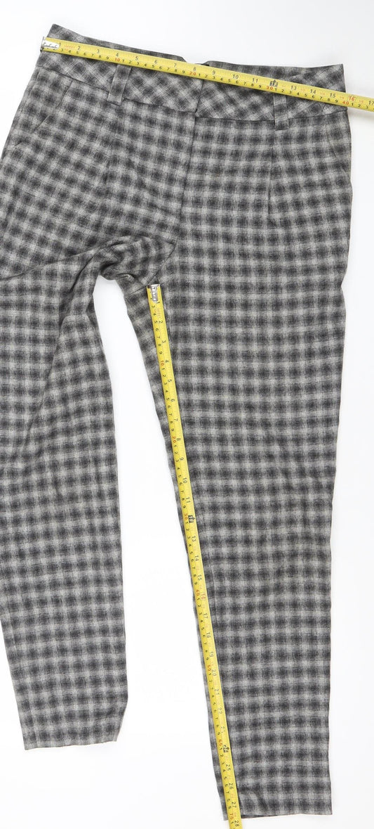 Womens UK Size 8 MORE & MORE Regular Fit Business Casual Workwear Grey Trousers
