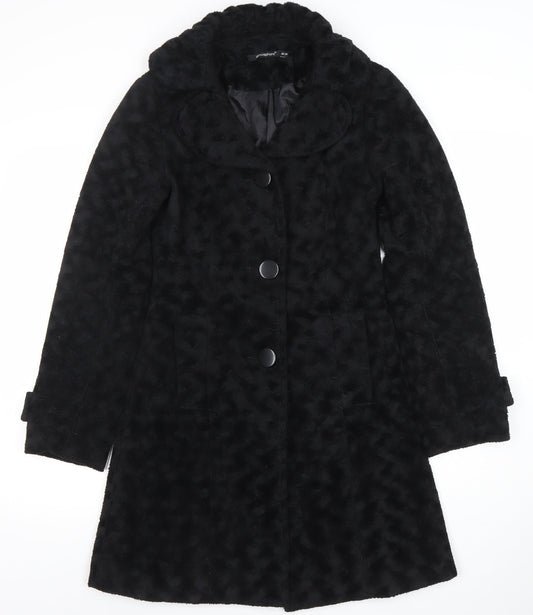 Womens UK Size 10 Atmosphere Black Overcoat